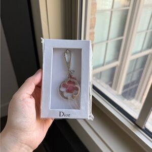 Dior Beauty Lucky Clover Novelty Bag Charm Keychain
